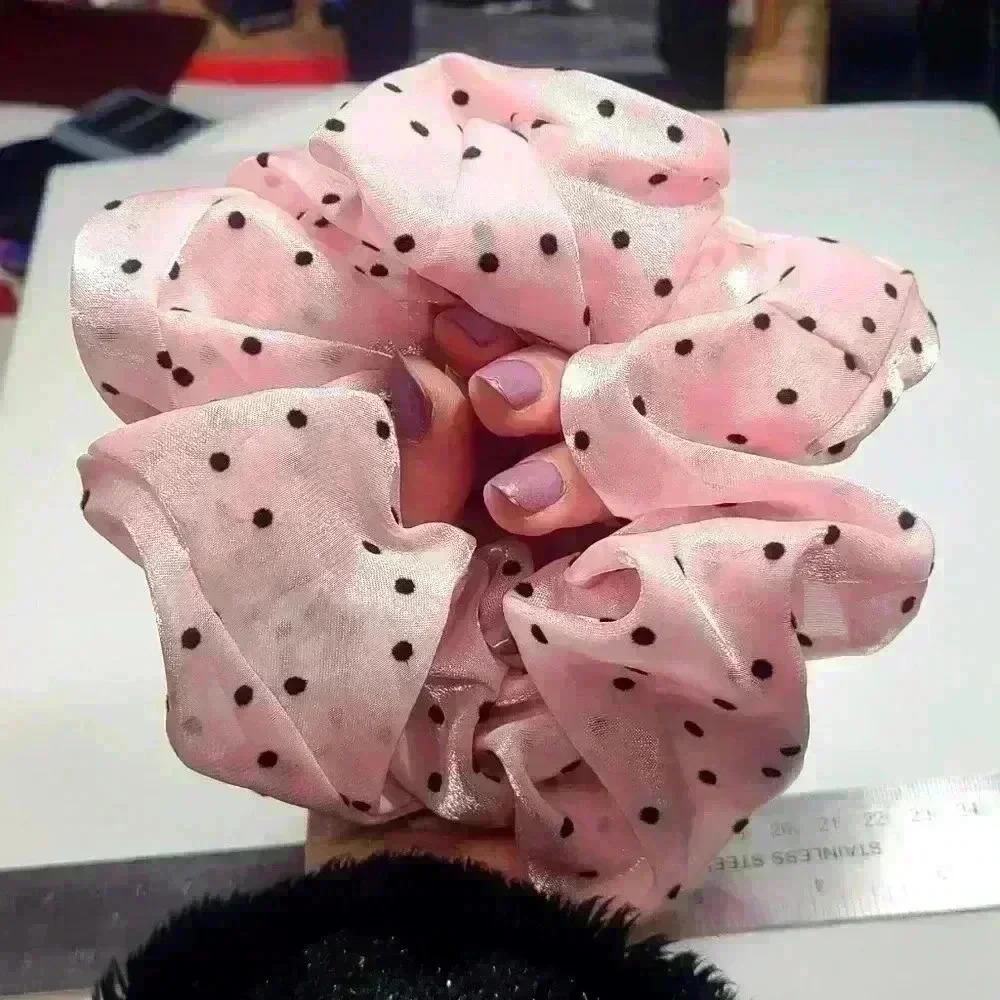 Jumbo dusty pink hair scrunchie nwt